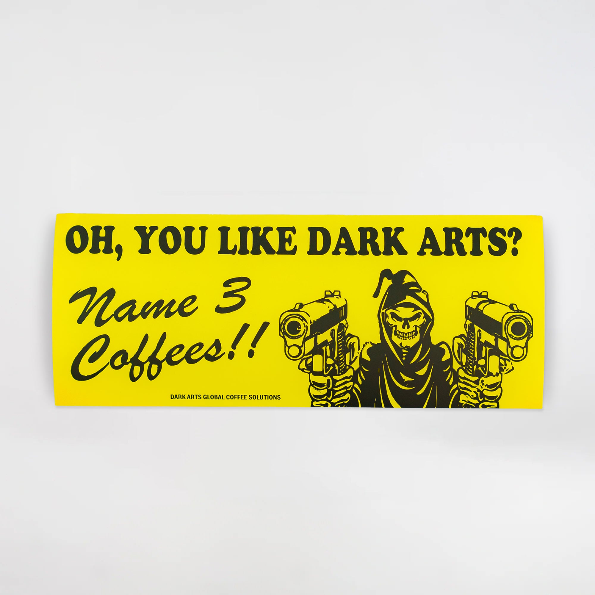 NAME 3 COFFEES - Bumper Sticker