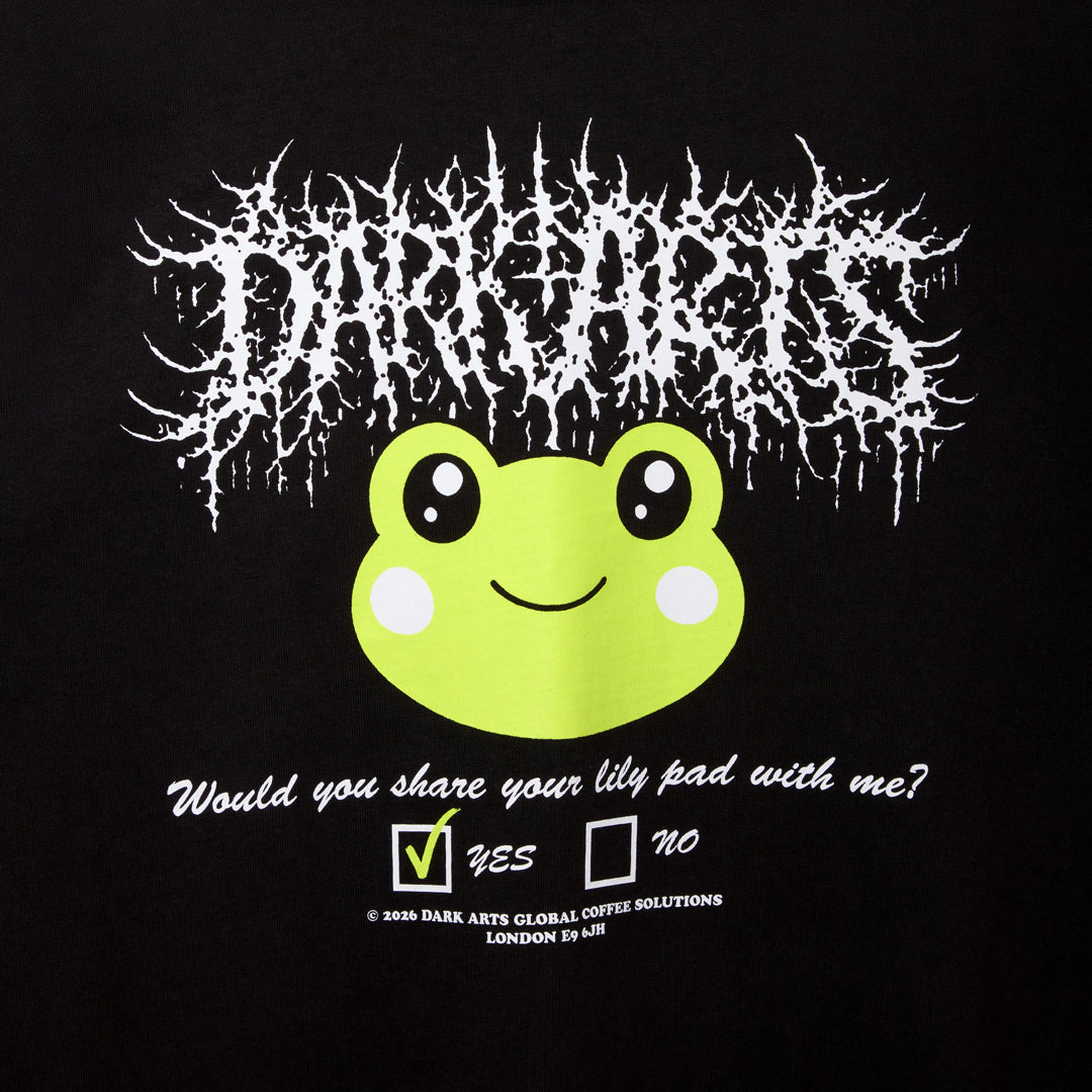 LILY PAD LOVE T-SHIRT - Black