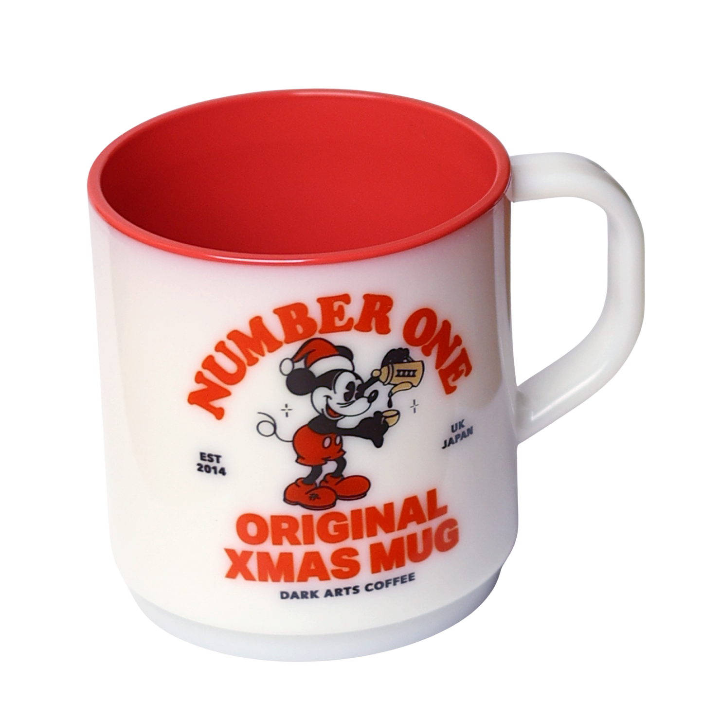 RED RECYCLED NUMBER ONE ORIGINAL XMAS MUG