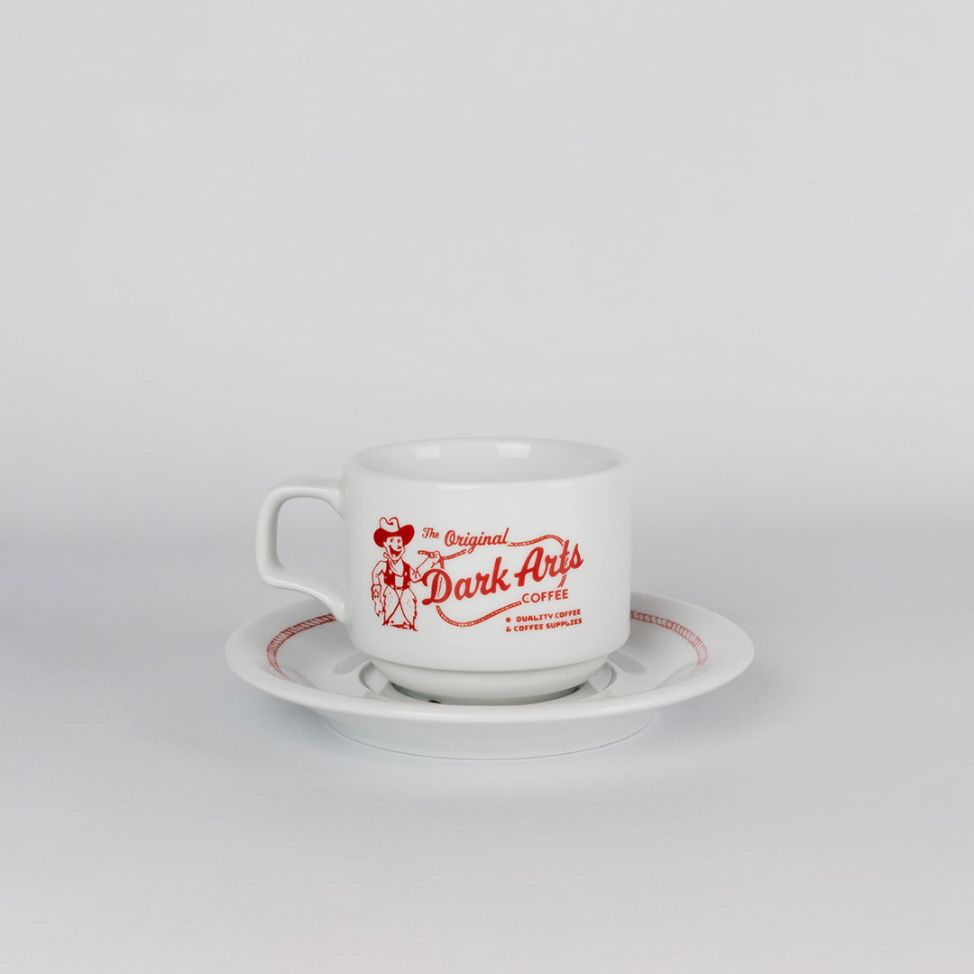 DAC COWBOY - Cup and Saucer set - Red
