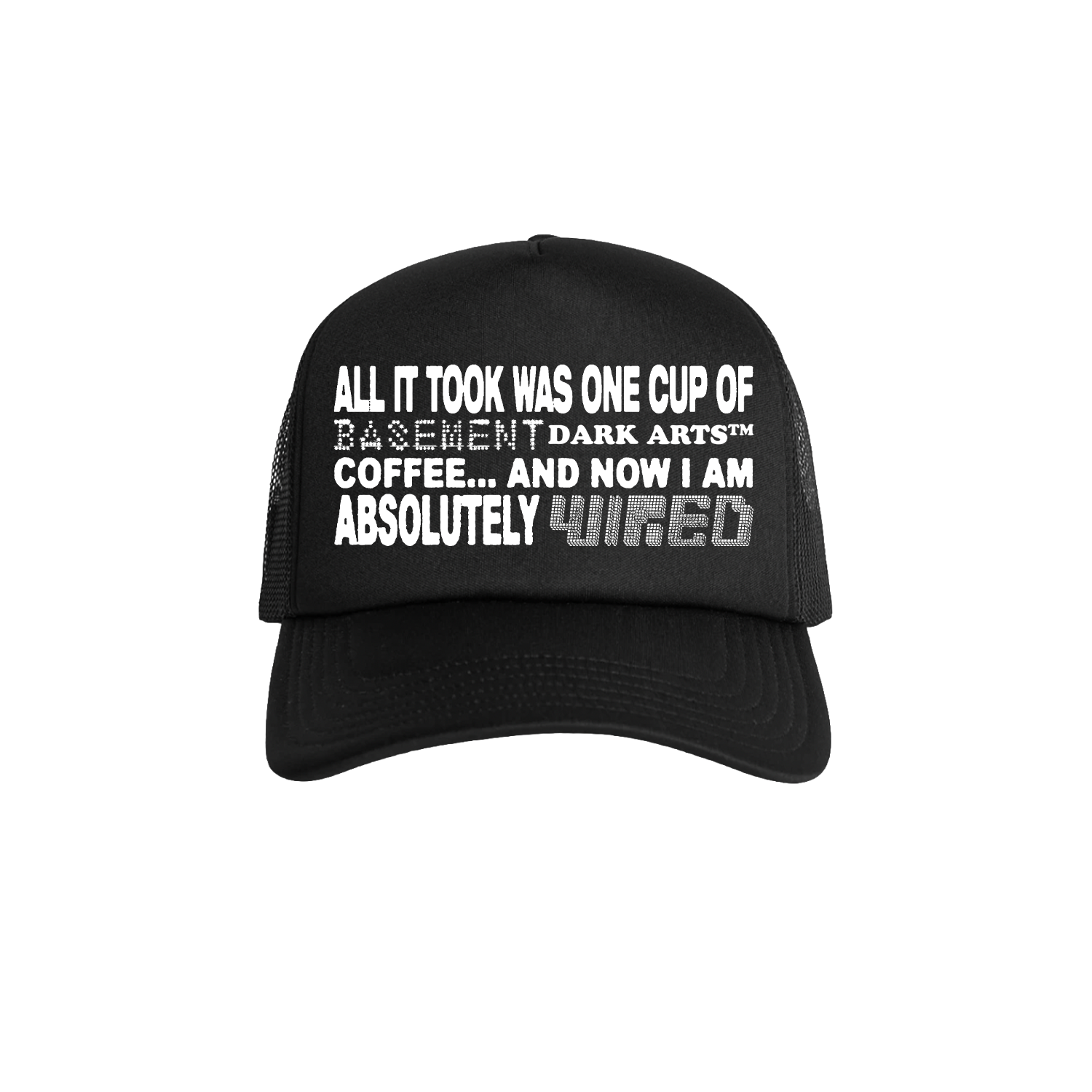 WIRED TRUCKER CAP - Black