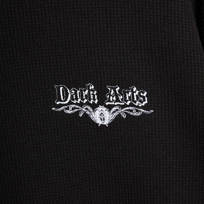 LONGSWORD WAFFLE KNIT LONG-SLEEVE - Black