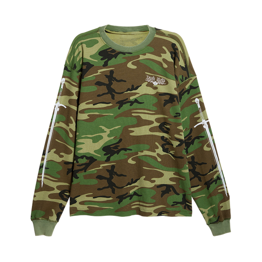 LONGSWORD WAFFLE KNIT LONG-SLEEVE - Camo