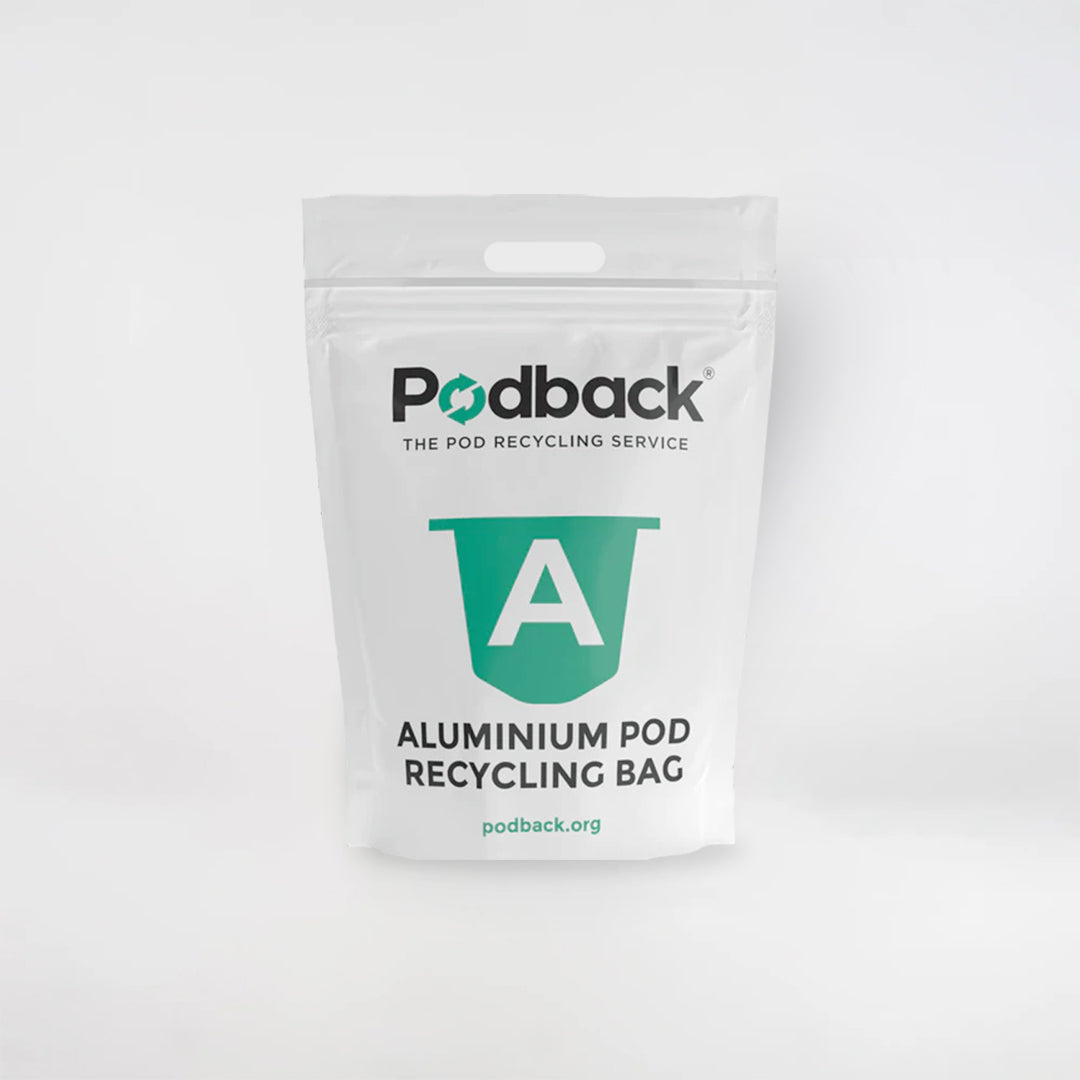 Aluminium pod Recycling bags - Podback