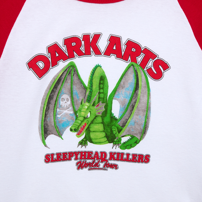 SLEEPYHEAD KILLER CROPPED T-SHIRT - White/Red