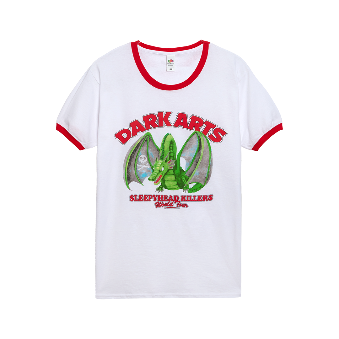 SLEEPYHEAD KILLER HEAD RINGER T-SHIRT - White/Red