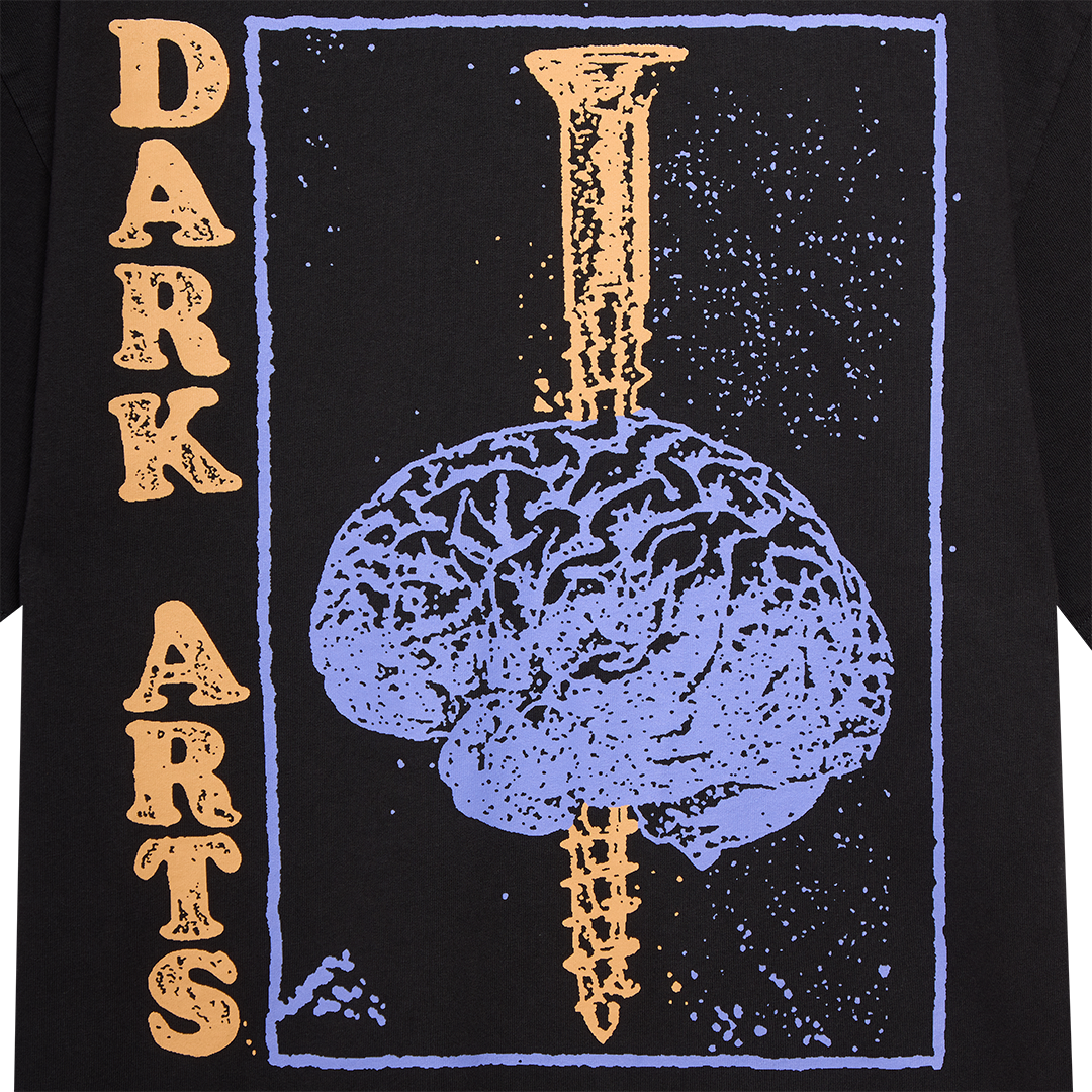 BRAIN SCREW T-SHIRT - Black