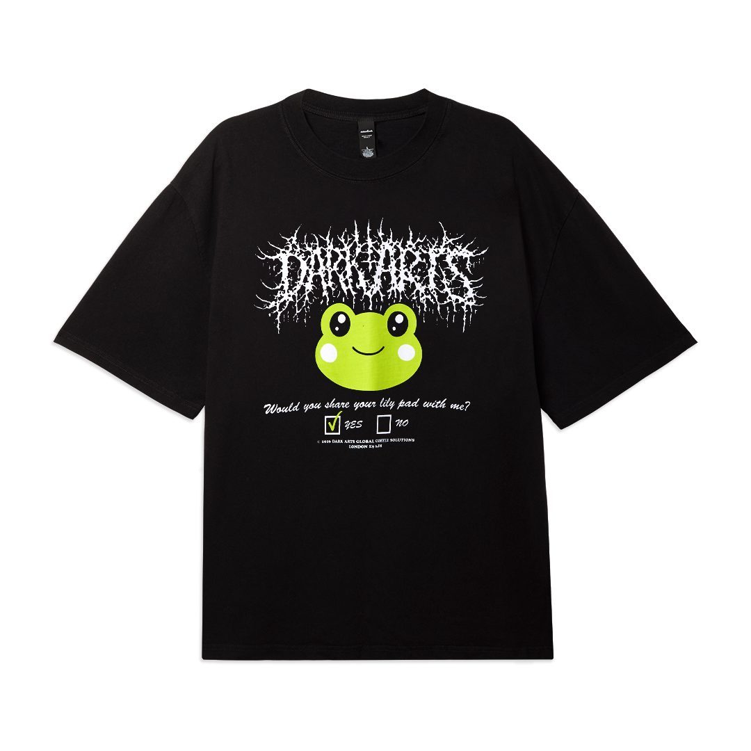 LILY PAD LOVE T-SHIRT - Black