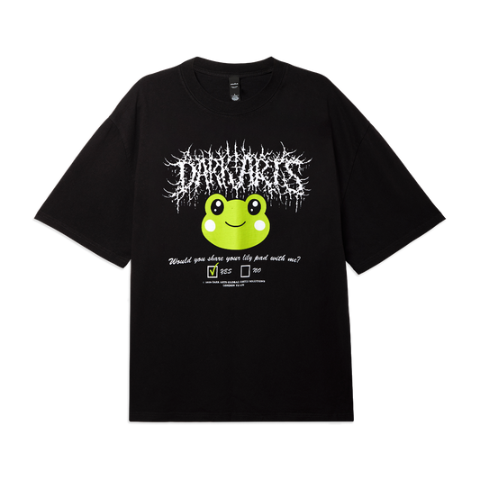 LILY PAD LOVE T-SHIRT - Black