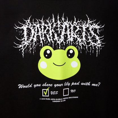 LILY PAD LOVE T-SHIRT - Black