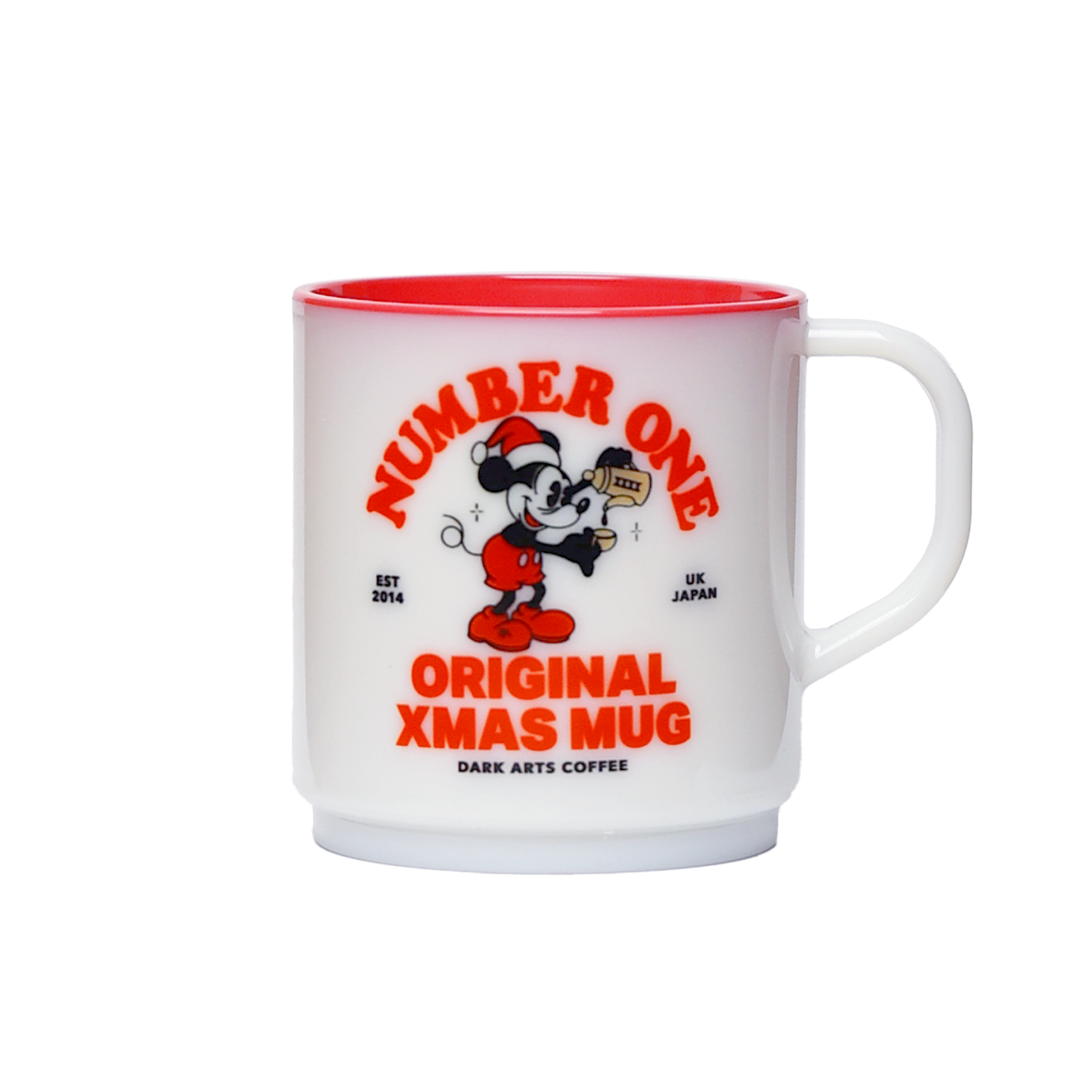 RED RECYCLED NUMBER ONE ORIGINAL XMAS MUG